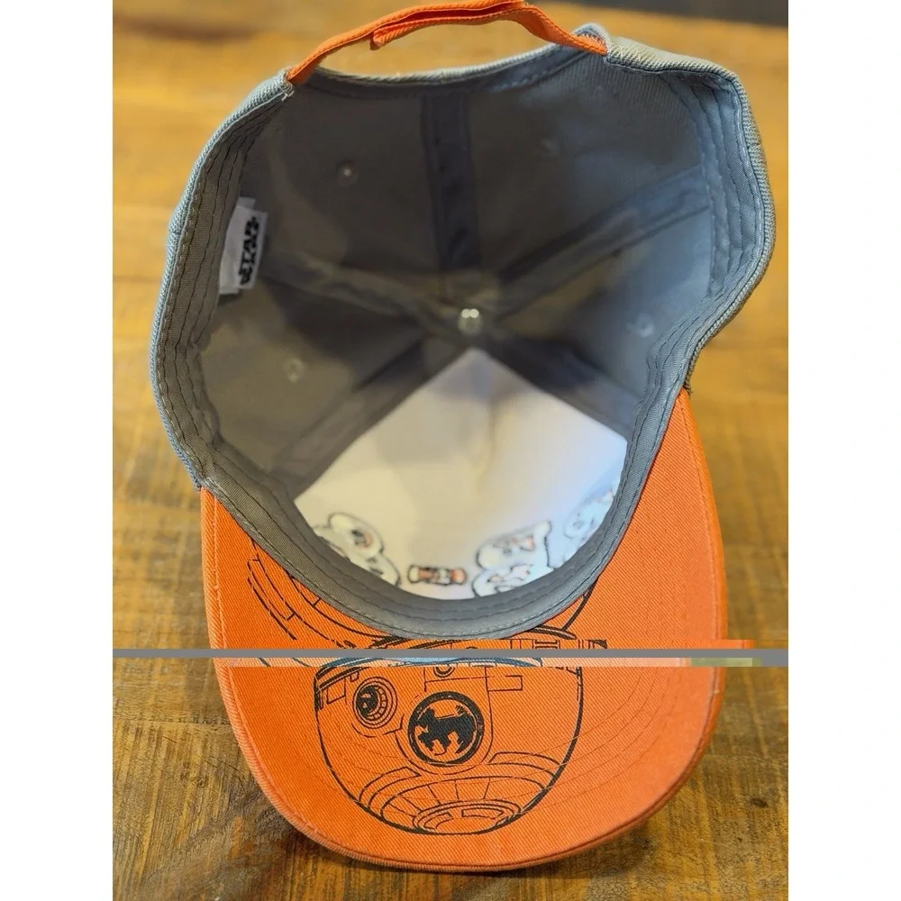 Star Wars BB-8 Kids Adjustable White Gray Orange Hat Youth Cap